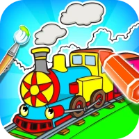 Train Coloring Book Game