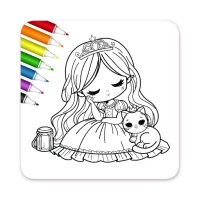 Princess & Doll Coloring Game