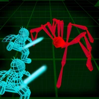 Stickman Neon Spiders Battle