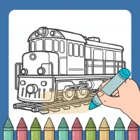 Train Coloring Book