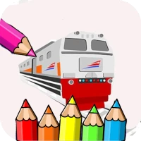 coloring train game