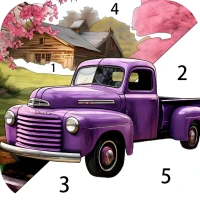 Vintage Color by Number Game